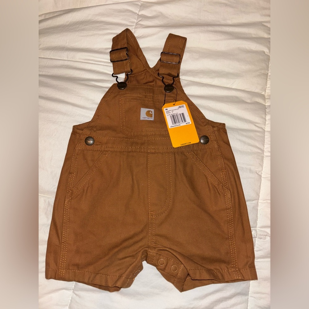 Carhartt Kids Brown Shortall Overalls